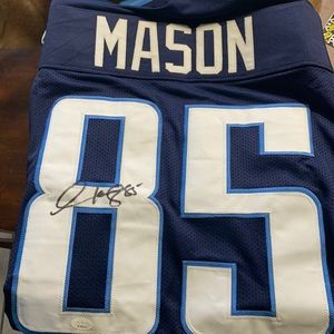Derek Mason Tennessee Titans Jersey Autographed With Authentication